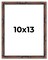 10x13 Thin Bamboo Picture Frame with UV-Resistant Acrylic & Acid Free Backing, Available in 2 Finishes - Gold and Brown
